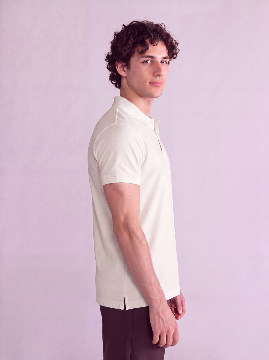 Basic Polo Premium, Blanco Hueso