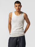 Tank top resorte, Crema