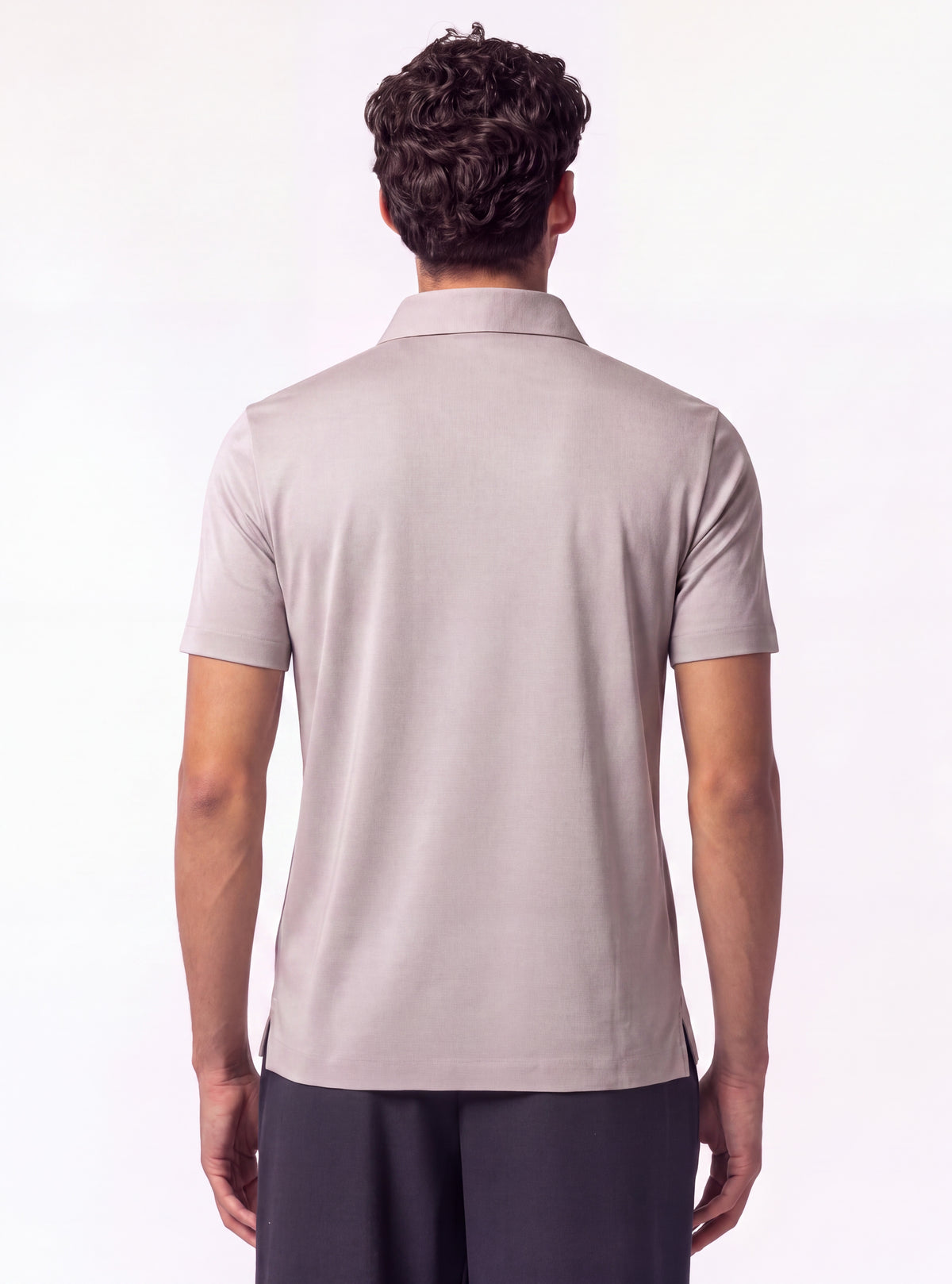 Camisa Polo Basic Premium SEAMLESS, Gris claro