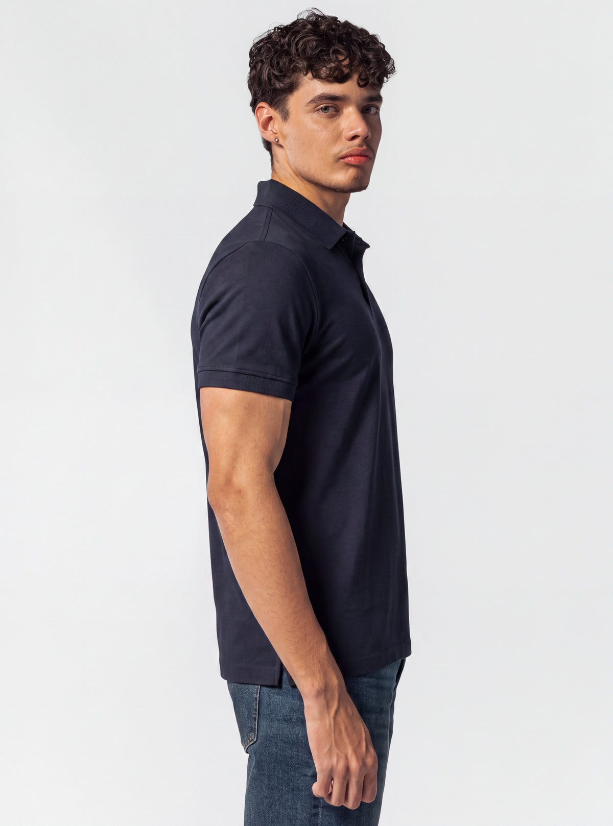 Camisa Polo Basic Premium SEAMLESS, Azul Marino