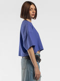 Toallín Cropped Playera, Morado