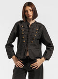 Military Denim Chumpa, Negro