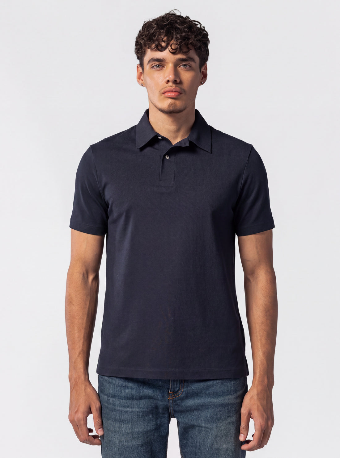 Camisa Polo Basic Premium SEAMLESS, Azul Marino
