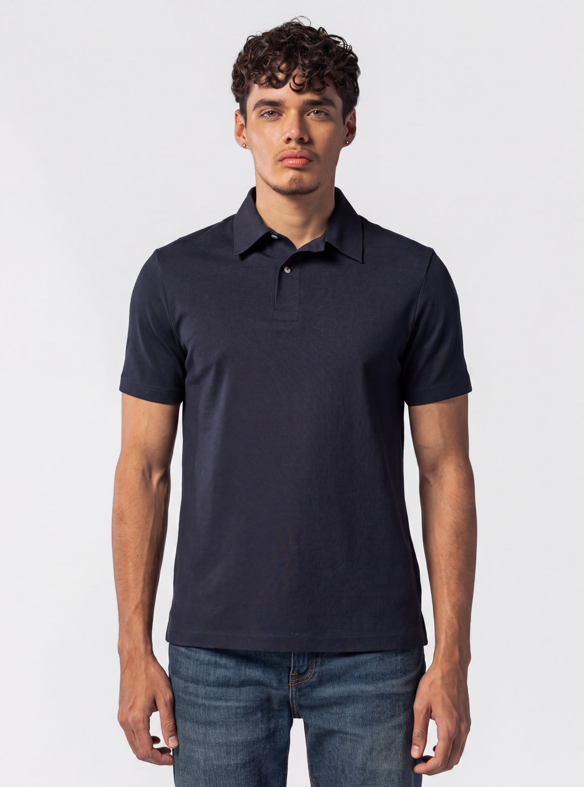 Camisa Polo Basic Premium SEAMLESS, Azul Marino