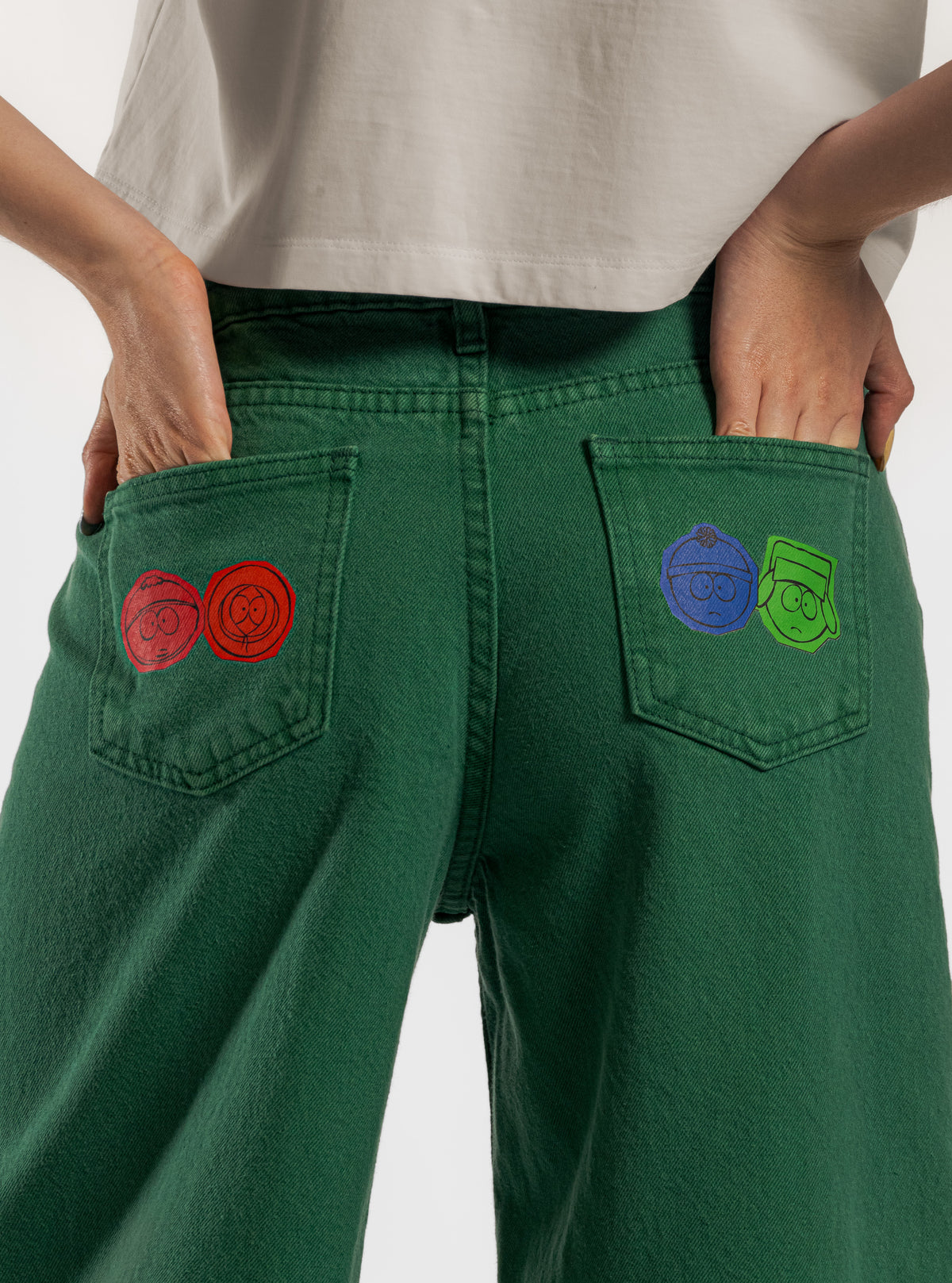 SouthPark, Super Baggy Jeans, Verde Oscuro