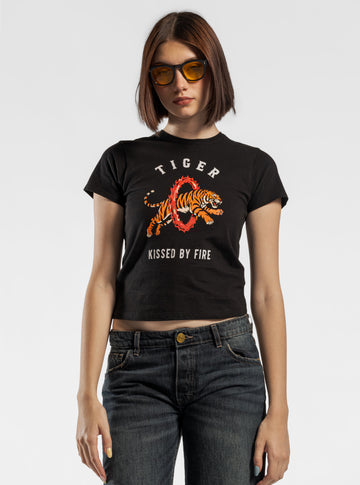 Temple Tigers, Baby Playera, Negro
