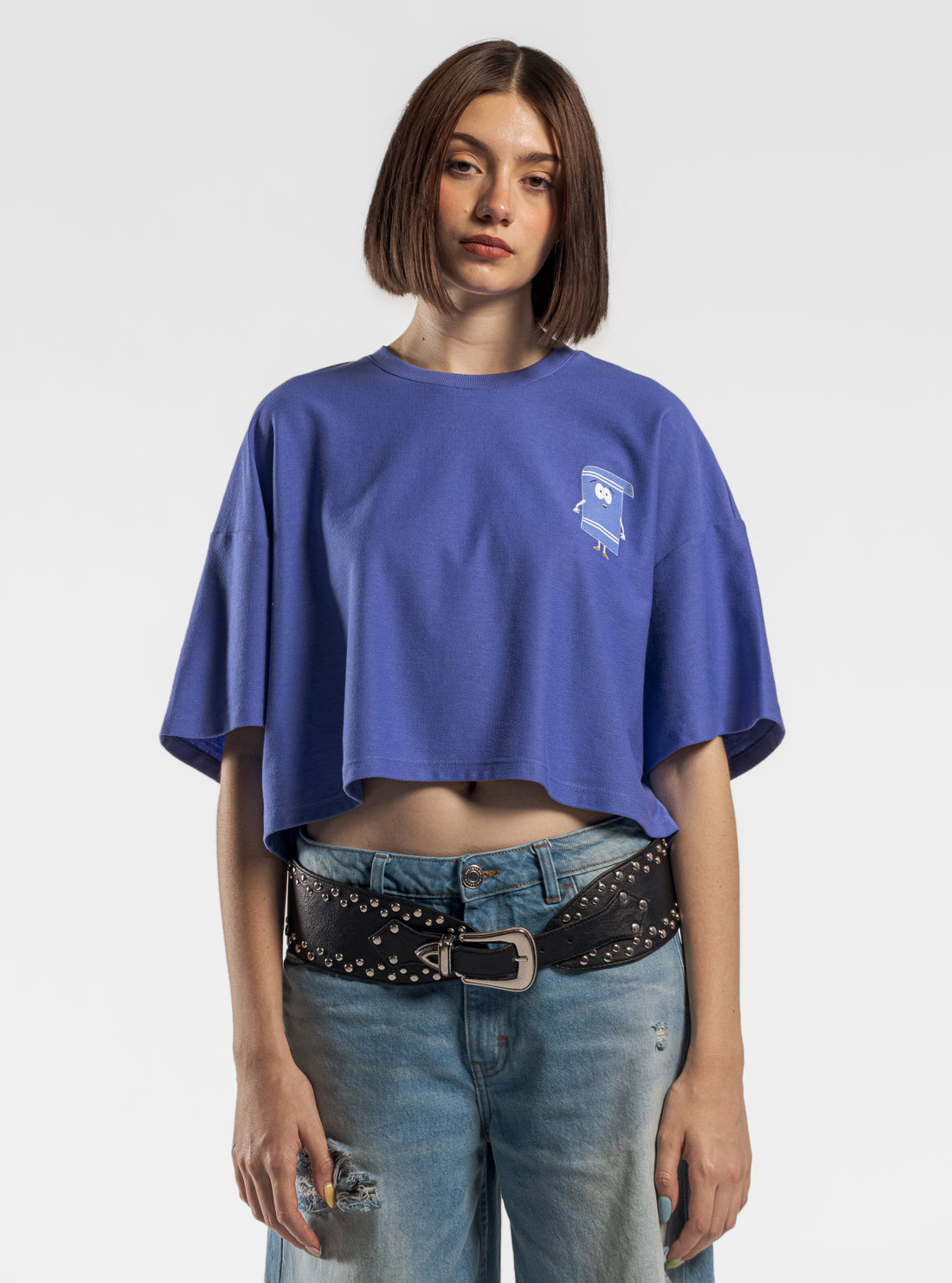 Toallín Cropped Playera, Morado