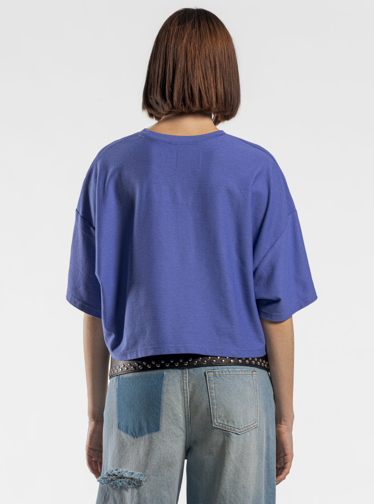 Toallín Cropped Playera, Morado