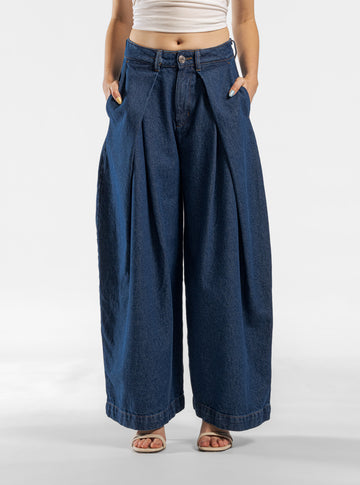 So Good, Wide Leg Jeans, Azul Obscuro