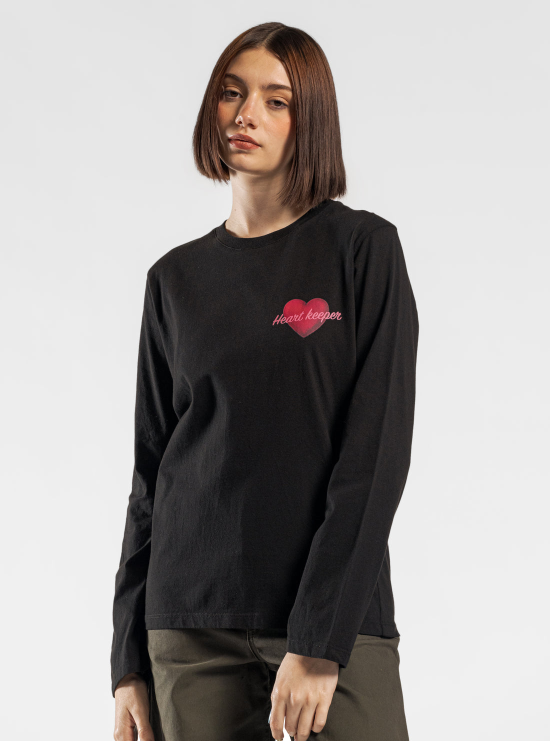 Heart Keeper Playera, Negro