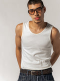 Tank top resorte, Crema
