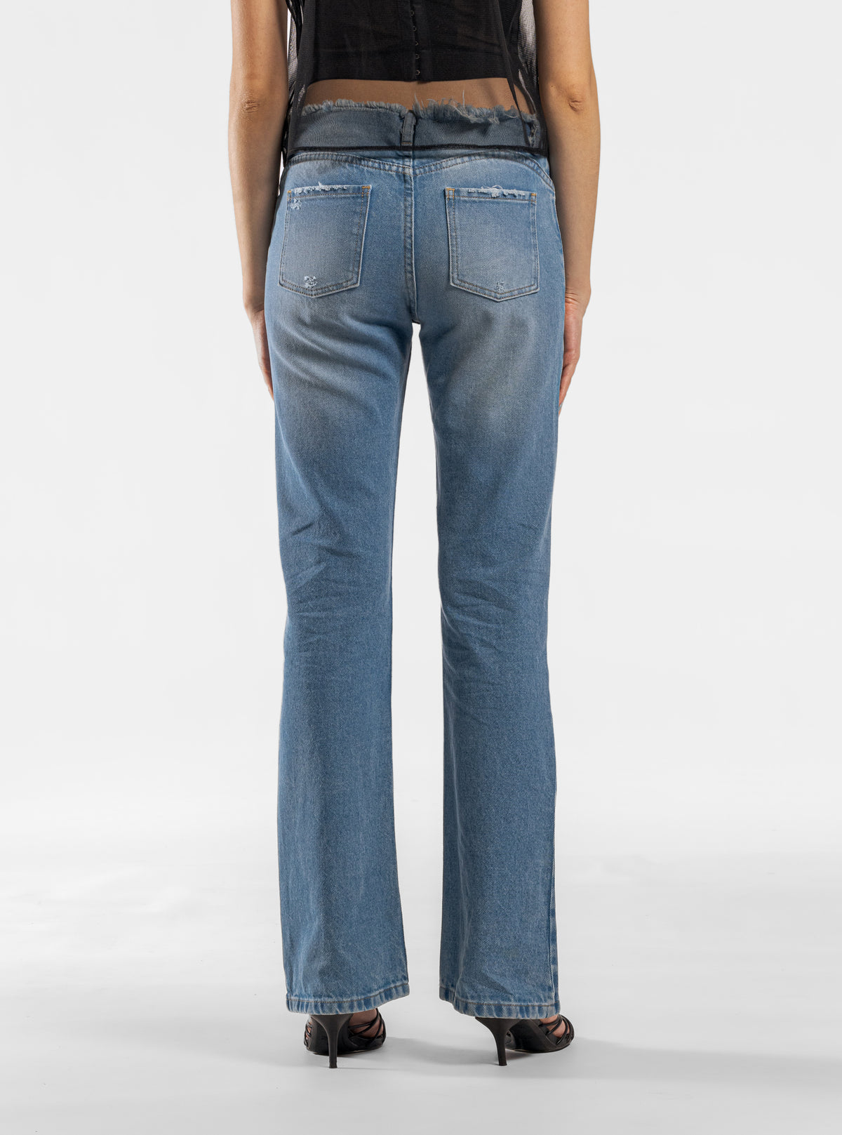 Mariah Bell Bottom Jeans, Celeste