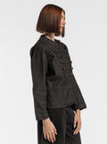 Military Denim Chumpa, Negro