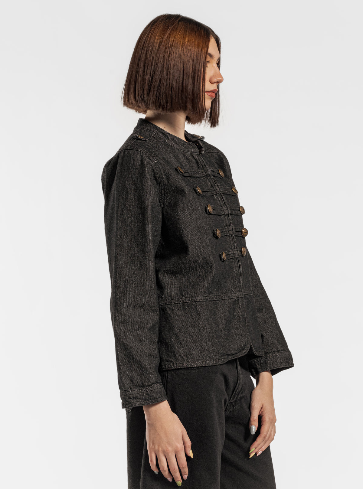 Military Denim Chumpa, Negro