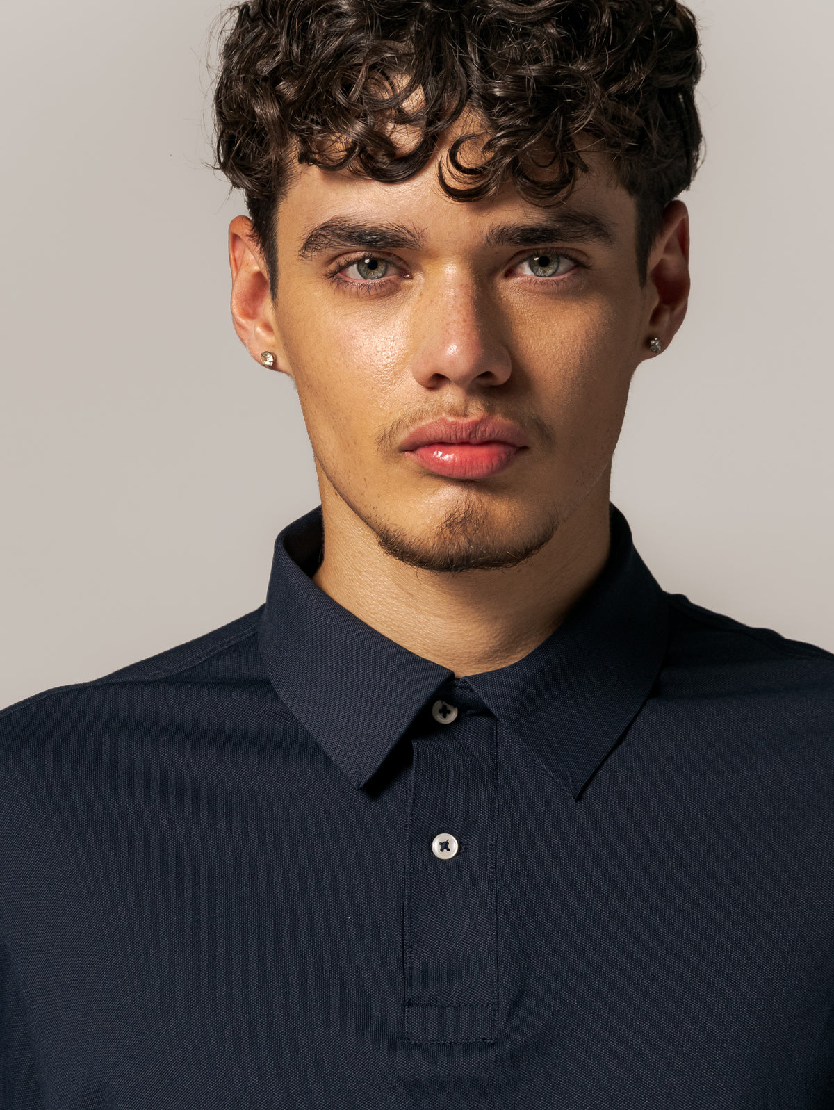 Camisa Polo Basic Premium SEAMLESS, Azul Marino