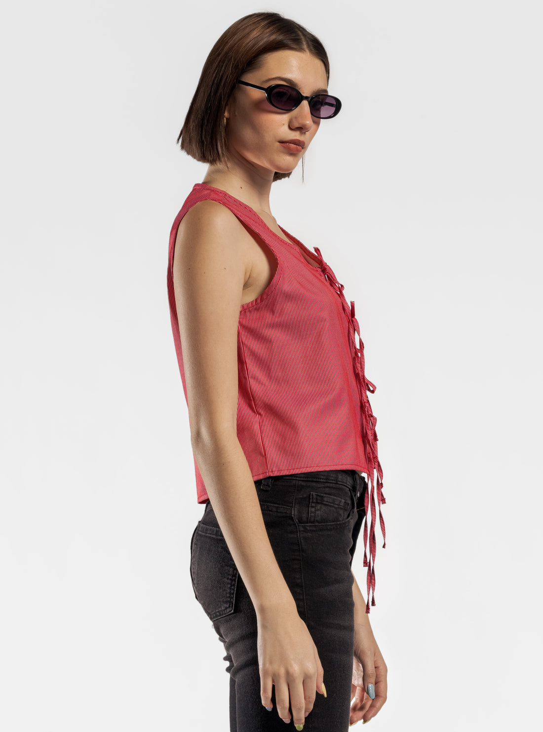 Cotton Candy Blusa, Rojo