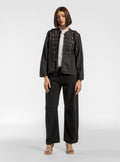 Military Denim Chumpa, Negro