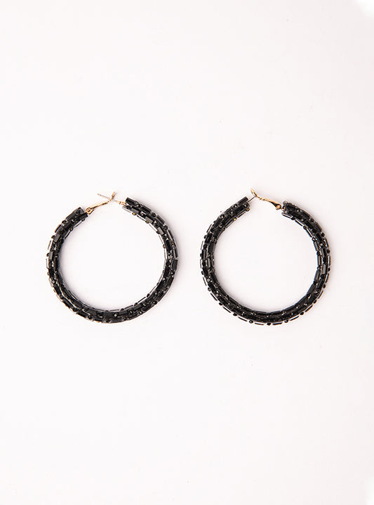 Lose Control Earrings, Negro