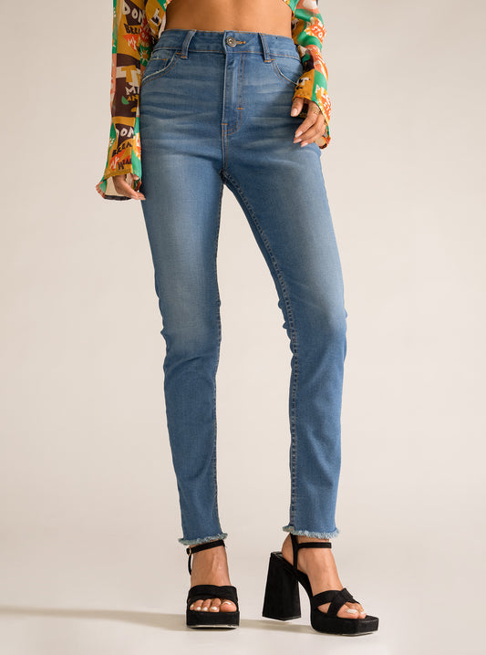 Ray Of Light Skinny Jeans, Azul Claro