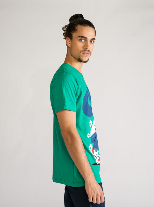 Just Chill Regular T-Shirt, Verde Obscuro
