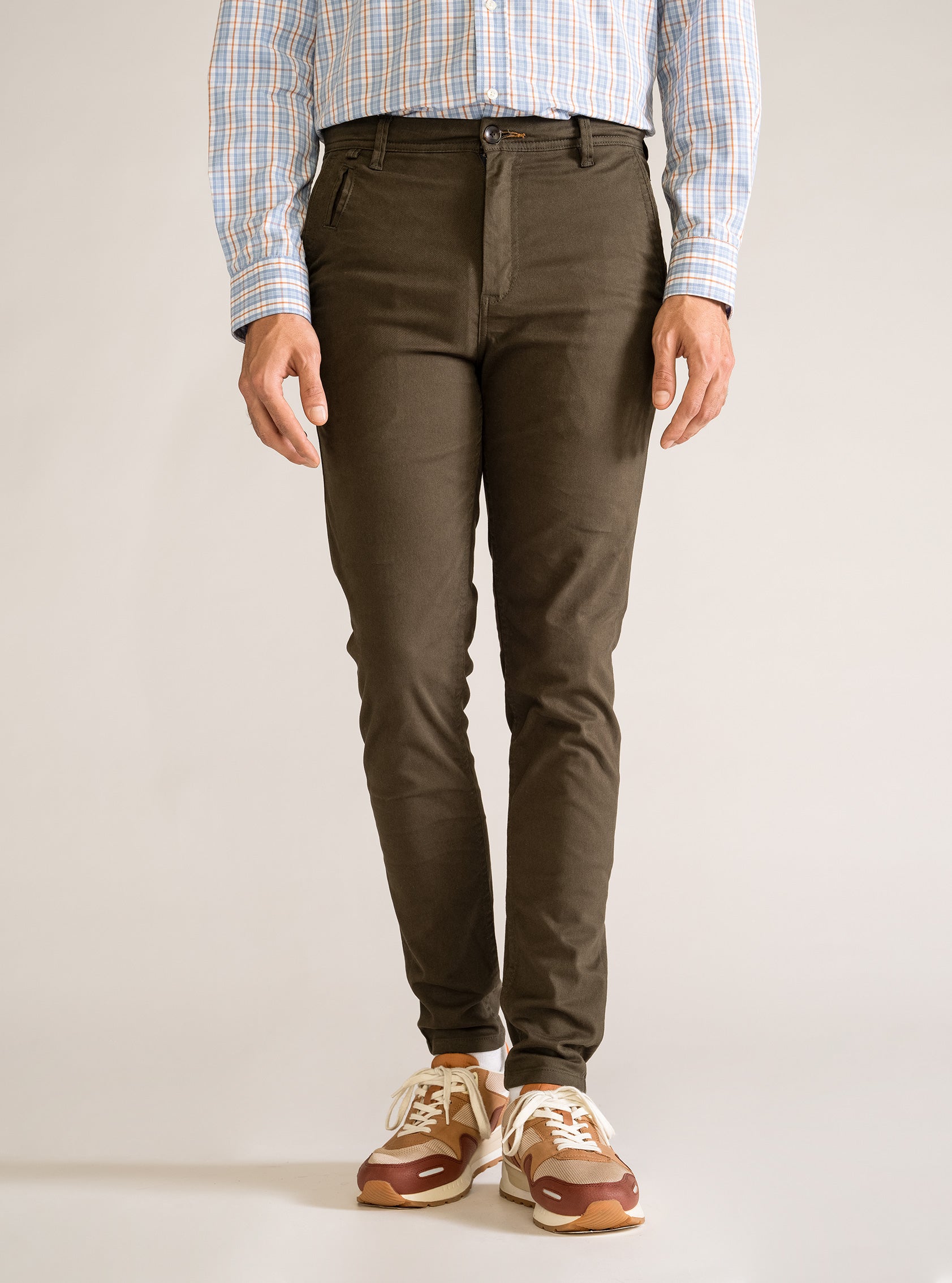 Pantalon de best sale gabardina cafe