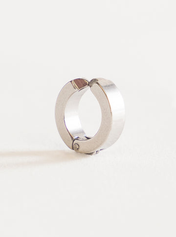Hula Hoop Faux Piercing, Plateado