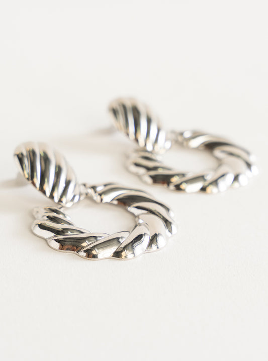 Ready For Everything Earrings, Plateado