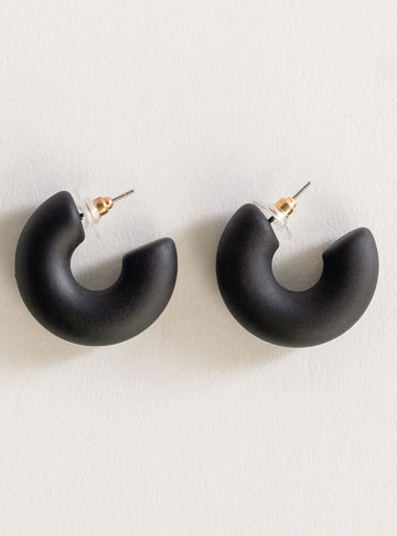 Stovetop Earrings, Negro