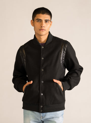 Back in black Varsity Jacket, Negro