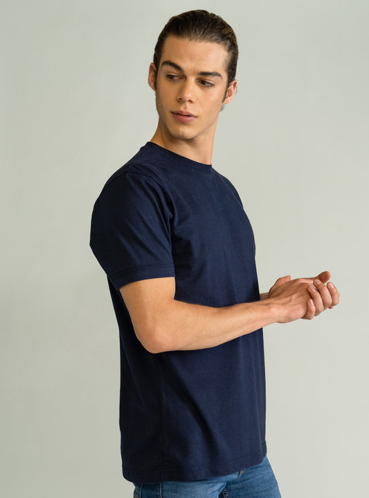 Back To Basics Regular T-Shirt, Azul Marino