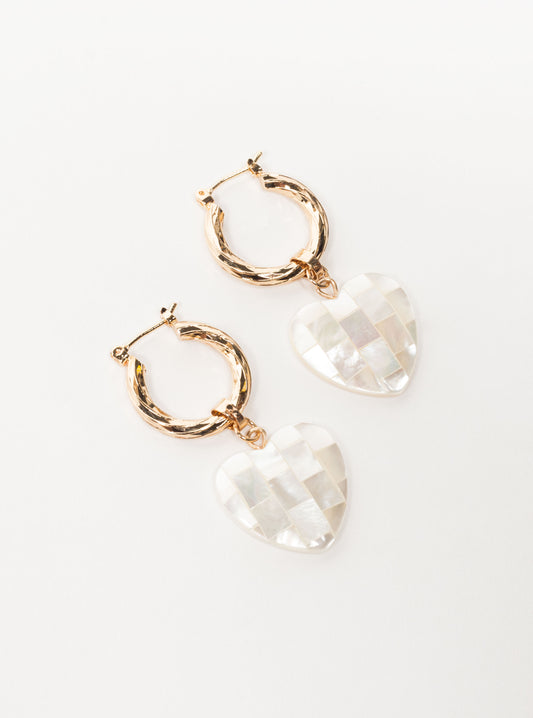 Heart Of Gold Earrings, Dorado