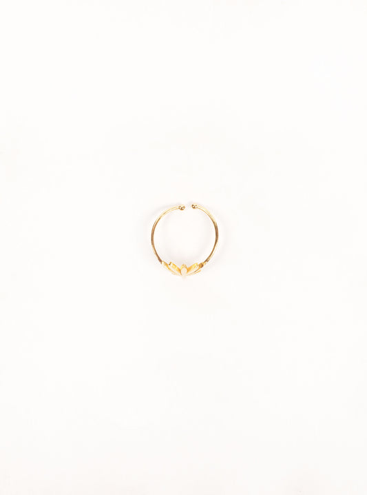 Leaf Me Up Ring, Dorado