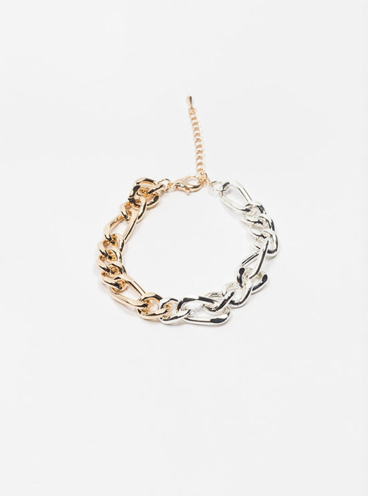 Gold & Silver Bracelet, Dorado