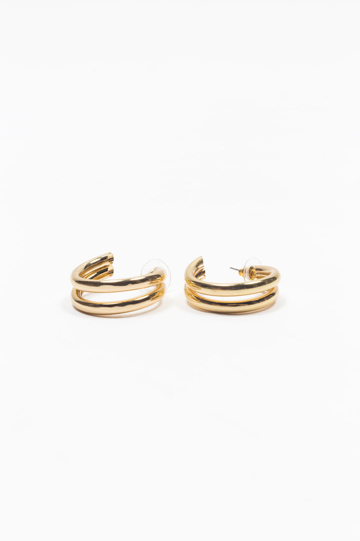 Goldie 3 Pack Earrings, Dorado